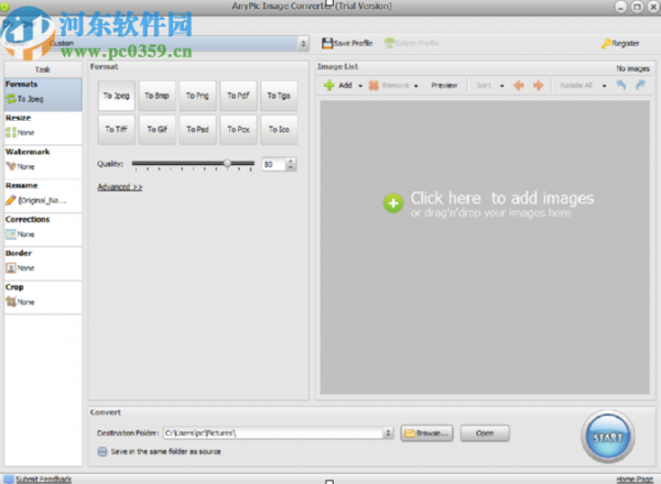 AnyPic Image Converter批量裁剪图片的操作方法