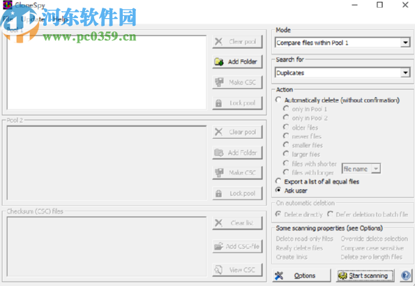 CloneSpy扫描删除重复文件的操作方法