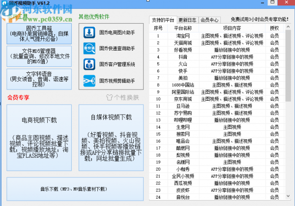 固乔视频助手下载网络歌曲的方法步骤
