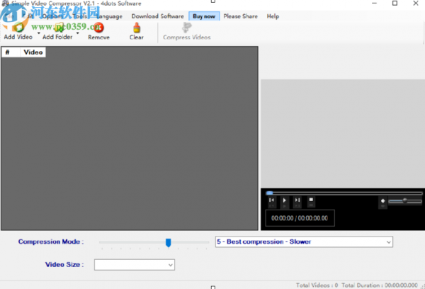 Simple Video Compressor压缩视频文件的方法