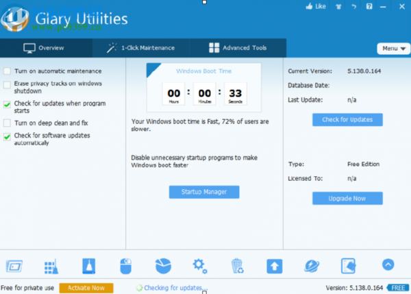 使用glary utilities pro清理磁盘空间的方法
