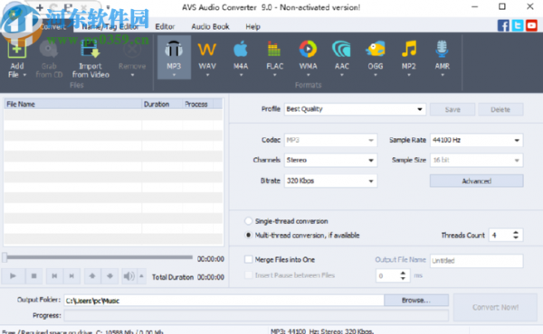 使用AVS Audio Converter把MP3转换成AAC格式的方法
