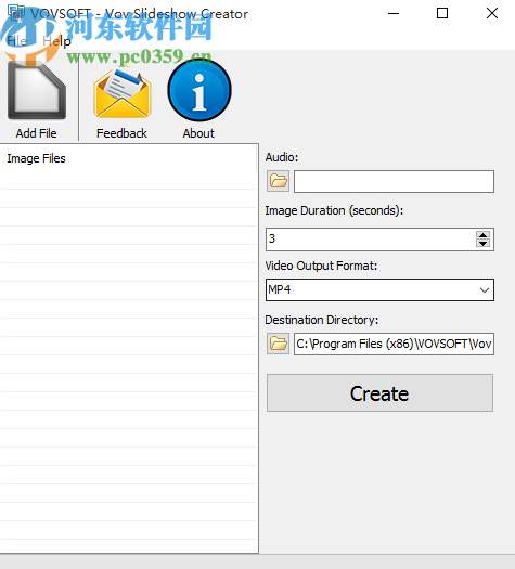 VovSoft Vov Slideshow Creator制作图片幻灯片的方法