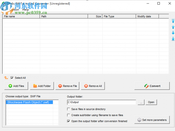 Okdo Rtf Txt to Swf Converter把TXT转换成SWF的方法