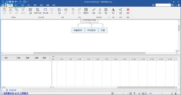 Mindjet MindManager Pro制作甘特图的方法
