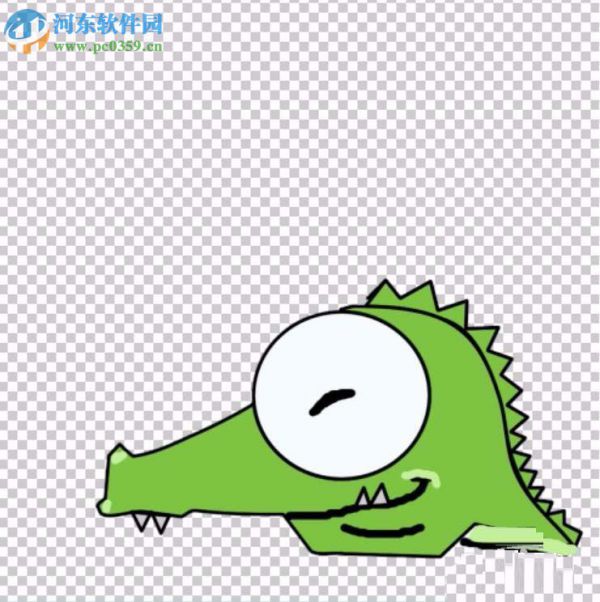 PS制作鳄鱼头像的示例教程