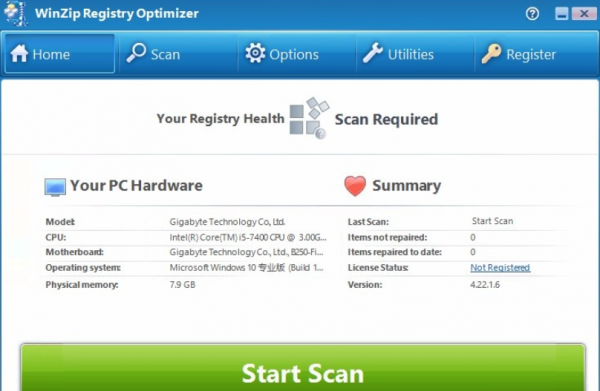 WinZip Registry Optimizer更改为中文界面教程分享