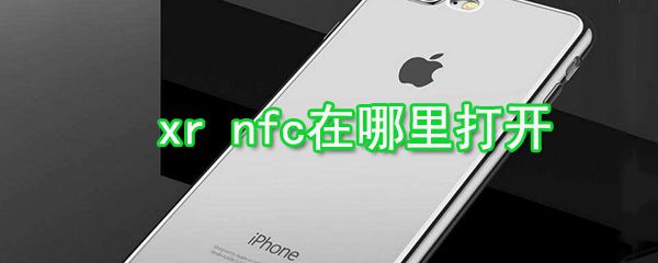 xr nfc在什么位置打开_xr nfc打开方法介绍