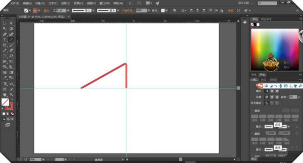 Adobe illustrator绘制直线图形的操作方法
