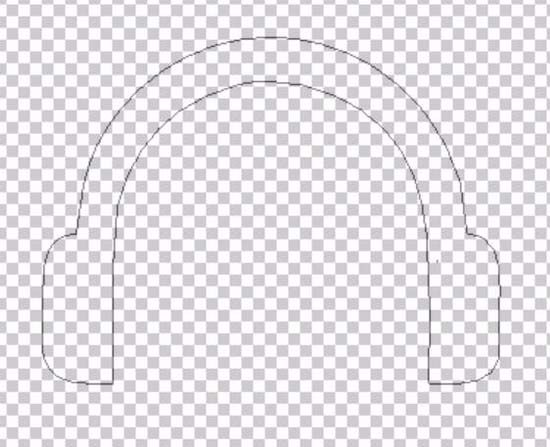 ps制作带心跳耳机图标的操作过程
