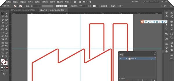 Adobe illustrator连接线段的操作方法