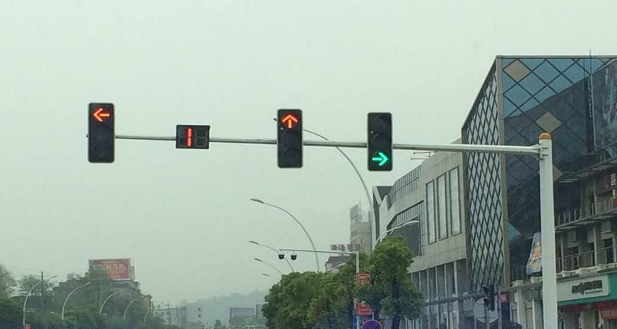 带箭头的红灯绿灯同时亮怎么走