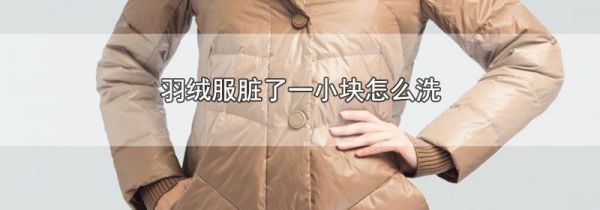 羽绒服脏了一小块怎么洗
