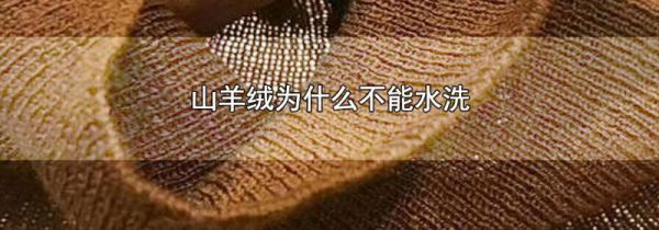 山羊绒为什么不能水洗