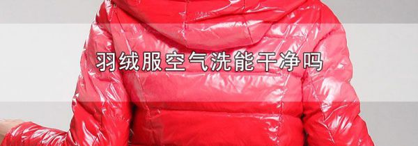 羽绒服空气洗能干净吗