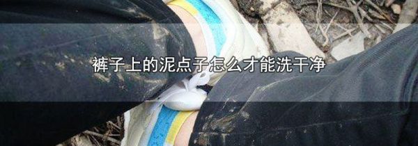 裤子上的泥点子怎么才能洗干净
