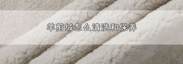 羊剪绒怎么清洗和保养