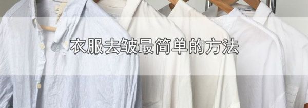 衣服去皱最简单的方法
