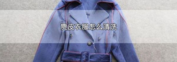 麂皮衣服怎么清洗