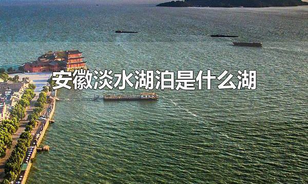 安徽淡水湖泊是什么湖 巢湖是安徽最大的淡水湖