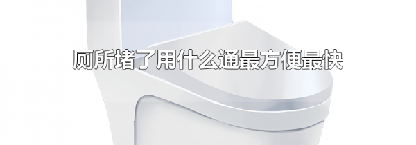 厕所堵了用什么通最方便最快
