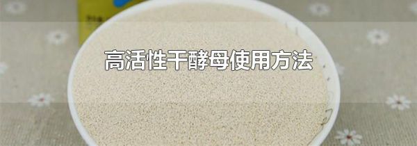 高活性干酵母使用方法