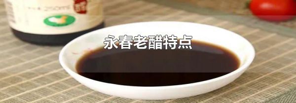 永春老醋特点