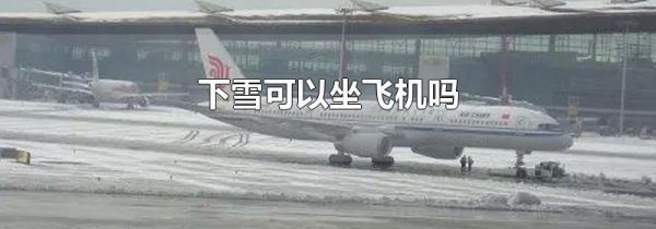 下雪可以坐飞机吗