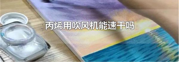丙烯用吹风机能速干吗