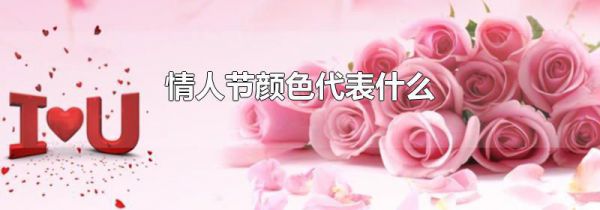 情人节颜色代表什么