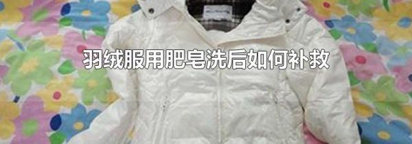 羽绒服用肥皂洗后如何补救