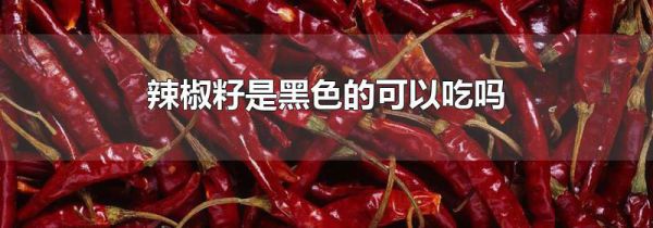 辣椒籽是黑色的可以吃吗