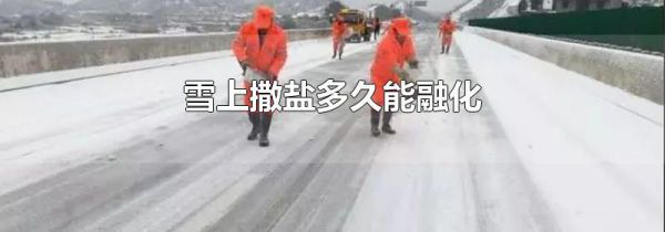 雪上撒盐多久能融化