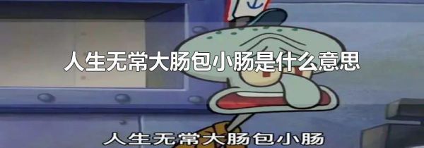 人生无常大肠包小肠是什么意思