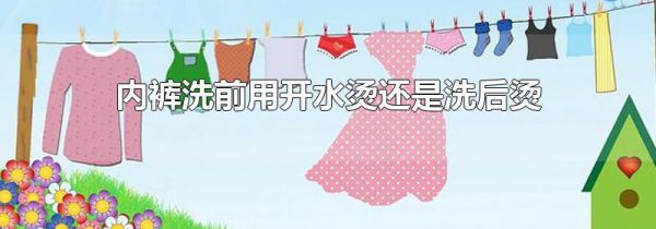 内裤洗前用开水烫还是洗后烫