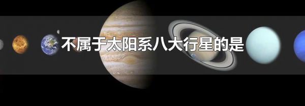 不属于太阳系八大行星的是