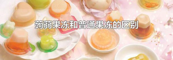 蒟蒻果冻和普通果冻的区别