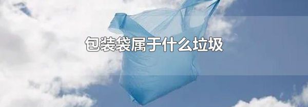 包装袋属于什么垃圾