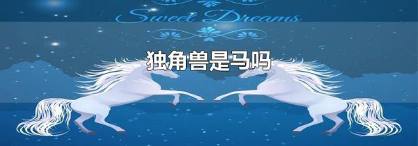 独角兽是马吗