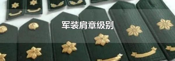 军装肩章级别