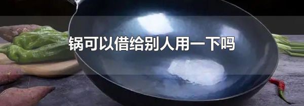 锅可以借给别人用一下吗