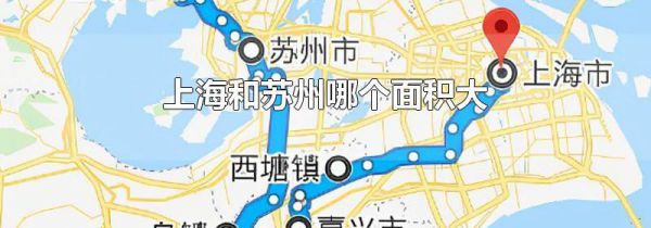 上海和苏州哪个面积大