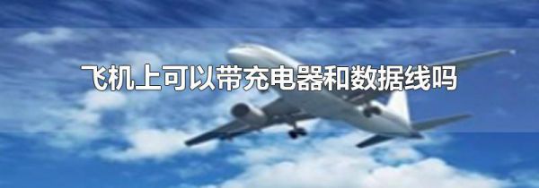 飞机上可以带充电器和数据线吗