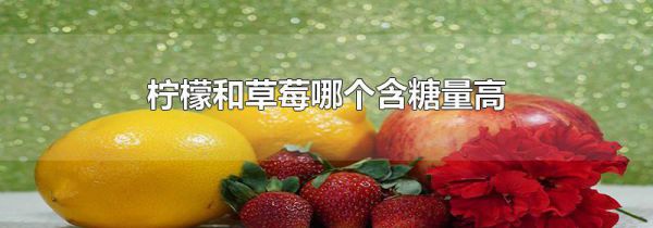 柠檬和草莓哪个含糖量高