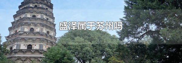 盛泽属于苏州吗