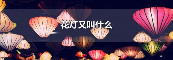 花灯又叫什么