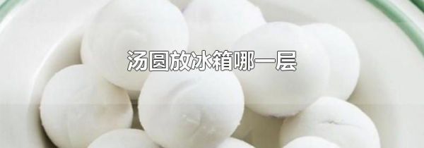 汤圆放冰箱哪一层