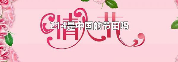 214是中国的节日吗