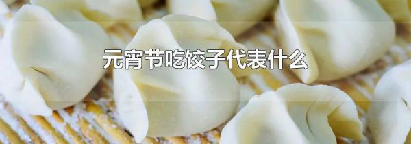 元宵节吃饺子代表什么