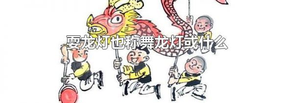 耍龙灯也称舞龙灯或什么